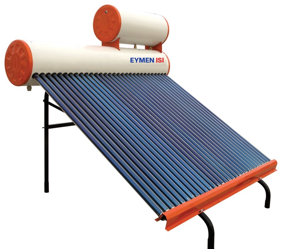 30 tüplü elektrostatik boyalı kısa depo vakum tüplü güneş enerjisi sistemi, 190 litre